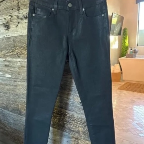 PAIGE Verdugo Ankle Jeans – Sterling Dark Coated – Size 25 - Picture 8 of 10